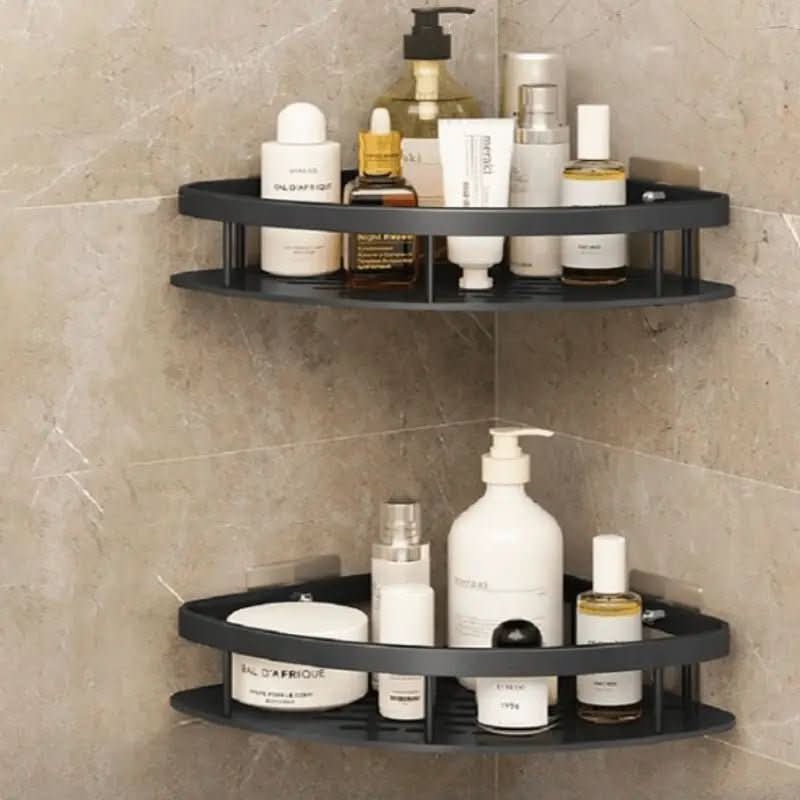 Badezimmer-Eckregale aus Aluminium, Shampoo-Halter – Organisation und Praktikabilität – Morada Serena