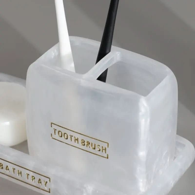 Seifenschalen-Set für Badezimmer, WC, Badezimmer-Set, 3-teilig – Organisieren Sie Ihr Badezimmer mit Stil – Morada Serena