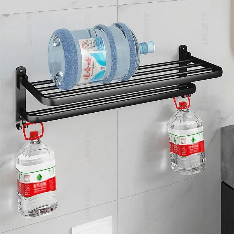 Mattschwarzer doppelter Badezimmer-Handtuchhalter | Modernes und funktionales Design für Ihr Badezimmer – Morada Serena