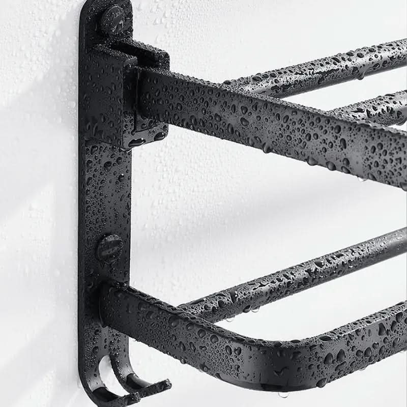 Mattschwarzer doppelter Badezimmer-Handtuchhalter | Modernes und funktionales Design für Ihr Badezimmer – Morada Serena