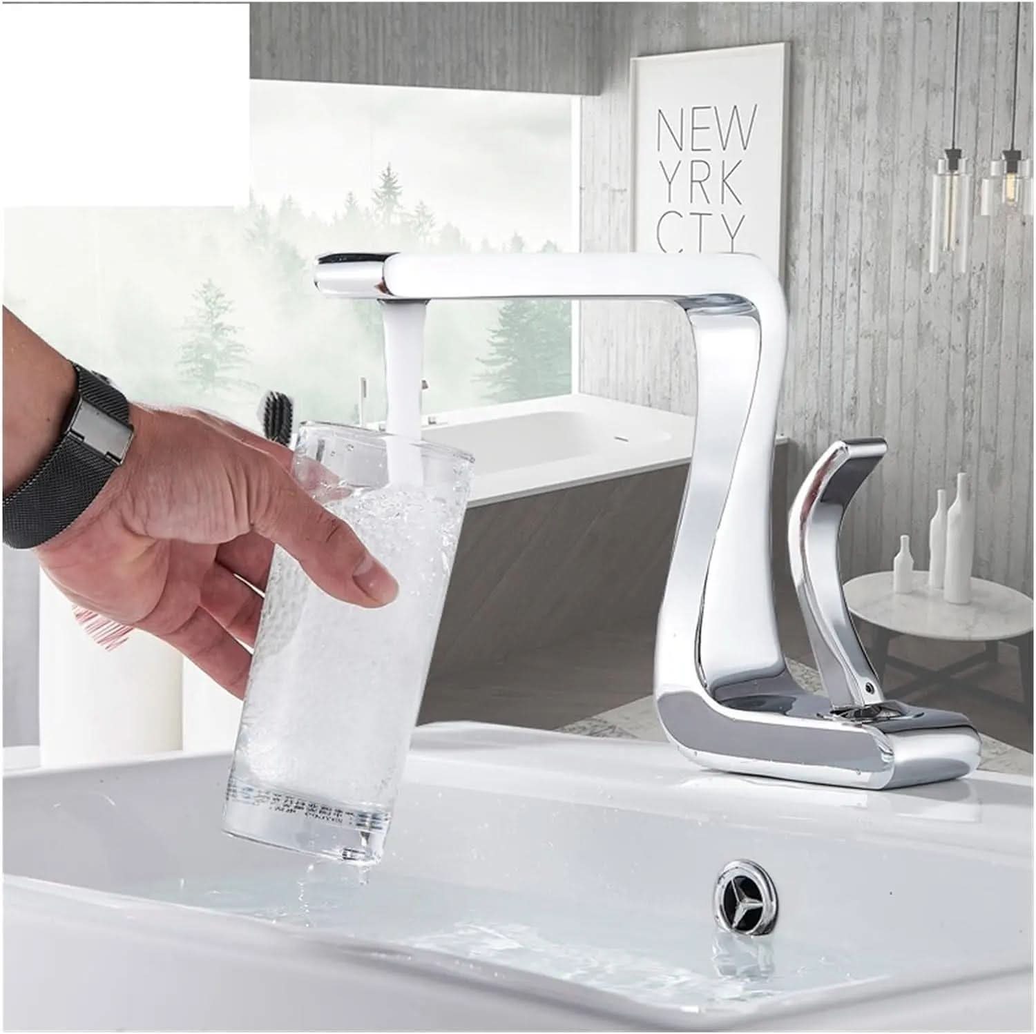 Einhebel-Badezimmerarmatur - AquaSleek - Morada Serena