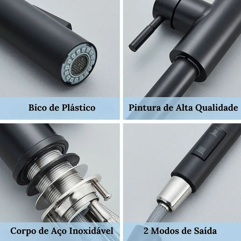 Küchenarmatur – Verona mit ausziehbarer Gourmet-Dusche – Morada Serena