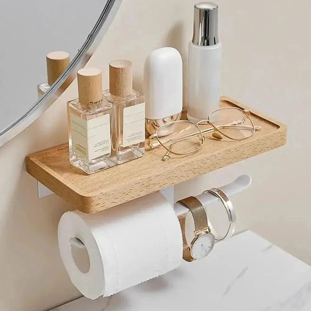 Hochwertiger Toilettenpapierhalter aus Holz – Eleganz und Haltbarkeit für Ihr Badezimmer – Mein Shop