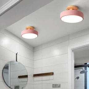 Luminária Led Estilo Nórdico Redondo Plafon de Teto - Ilumine Sua Casa com Design Sofisticado - Minha loja