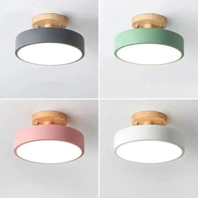 Luminária Led Estilo Nórdico Redondo Plafon de Teto - Ilumine Sua Casa com Design Sofisticado - Minha loja
