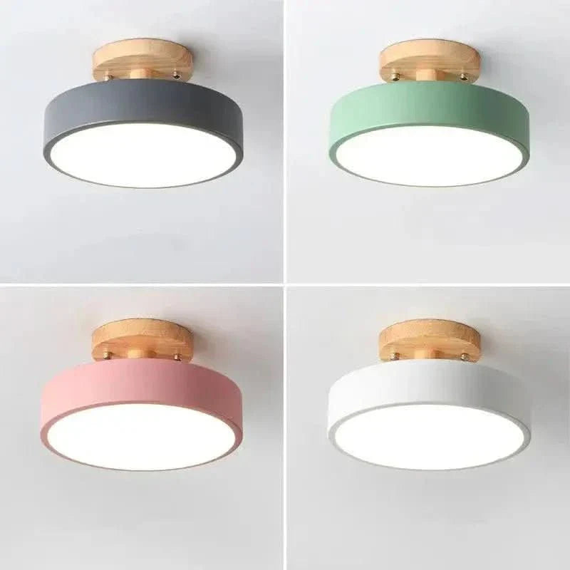 Luminária Led Estilo Nórdico Redondo Plafon de Teto - Ilumine Sua Casa com Design Sofisticado - Minha loja