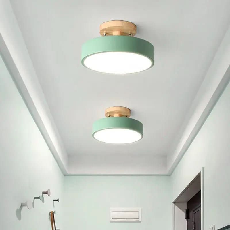 Luminária Led Estilo Nórdico Redondo Plafon de Teto - Ilumine Sua Casa com Design Sofisticado - Minha loja