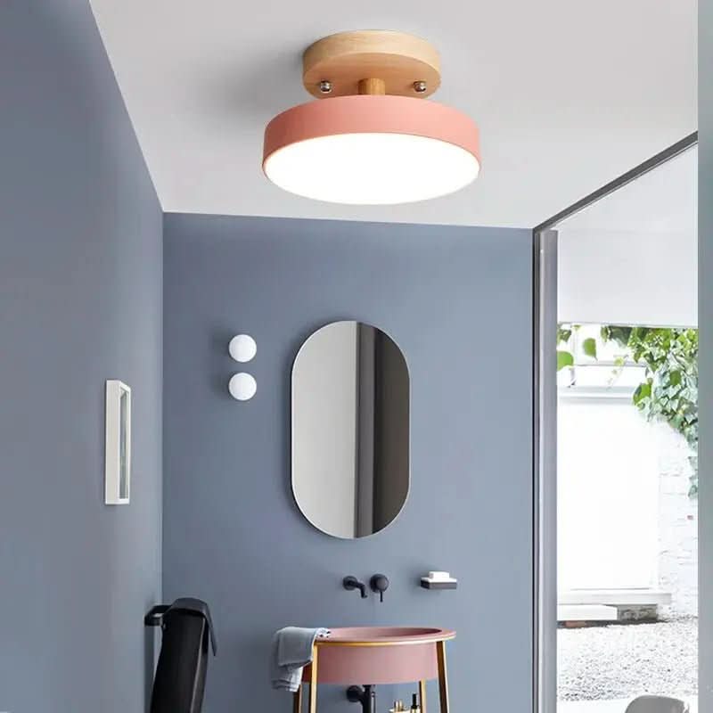 Luminária Led Estilo Nórdico Redondo Plafon de Teto - Ilumine Sua Casa com Design Sofisticado - Minha loja