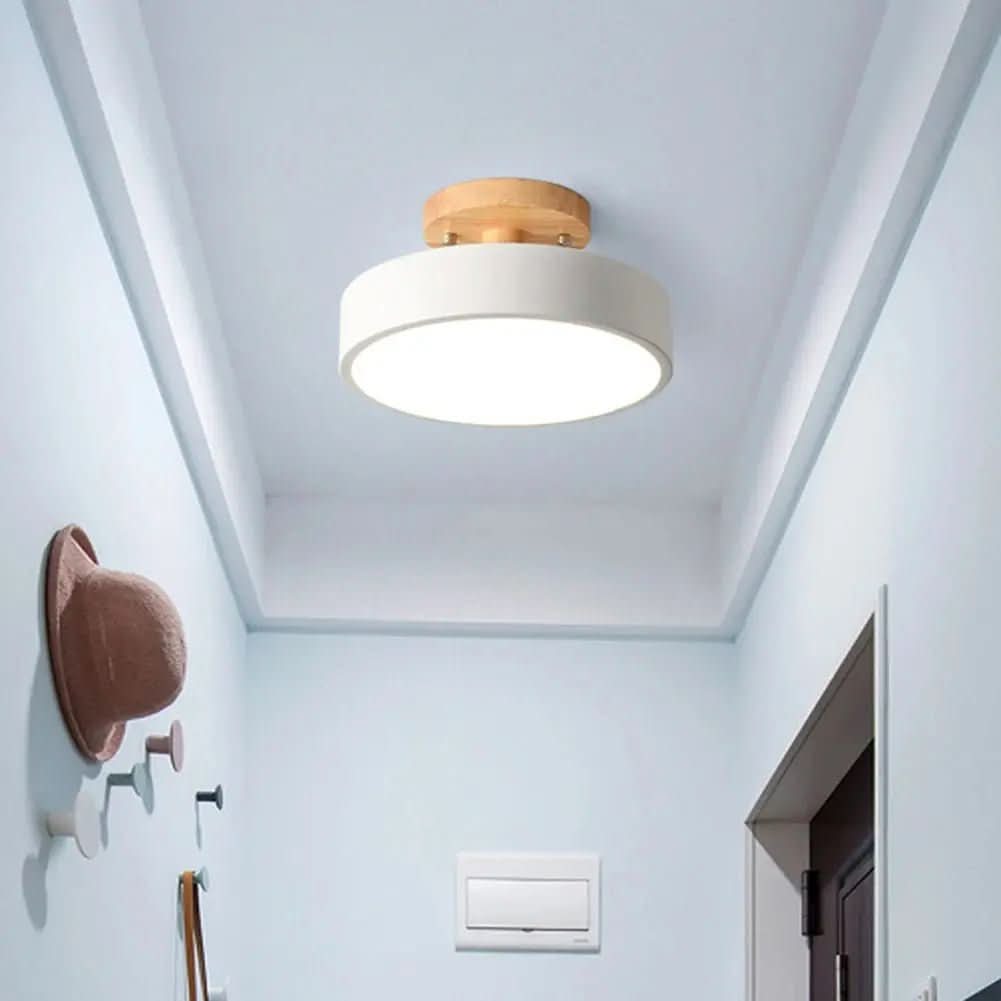 Luminária Led Estilo Nórdico Redondo Plafon de Teto - Ilumine Sua Casa com Design Sofisticado - Minha loja