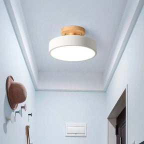 Luminária Led Estilo Nórdico Redondo Plafon de Teto - Ilumine Sua Casa com Design Sofisticado - Minha loja