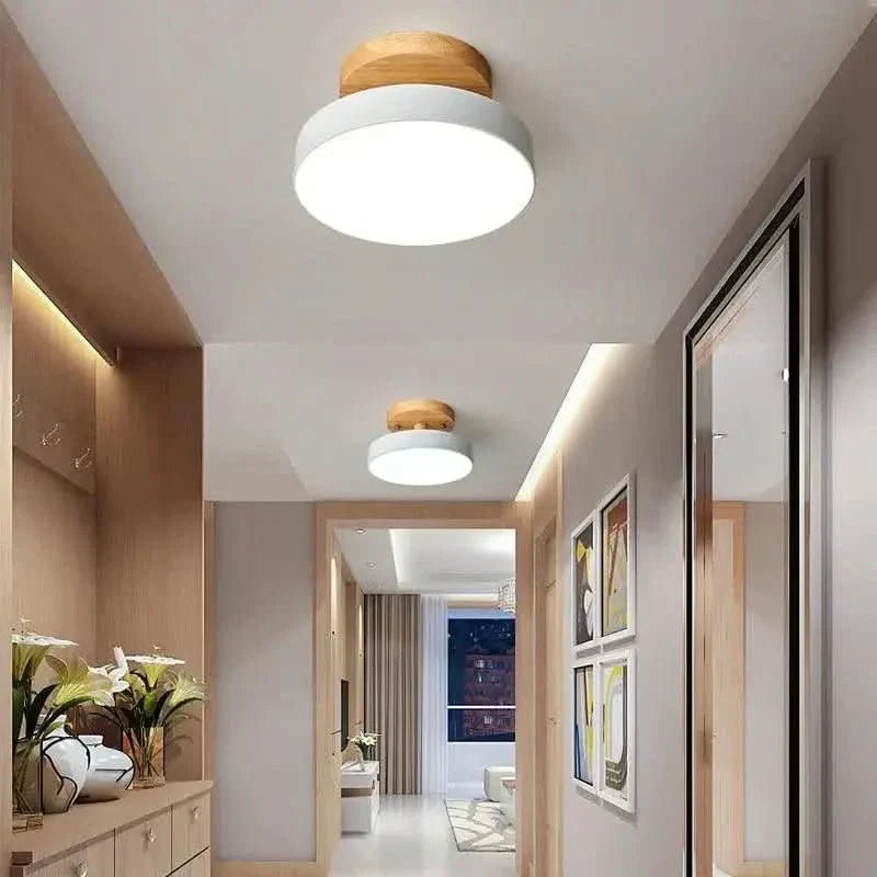 Luminária Led Estilo Nórdico Redondo Plafon de Teto - Ilumine Sua Casa com Design Sofisticado - Minha loja