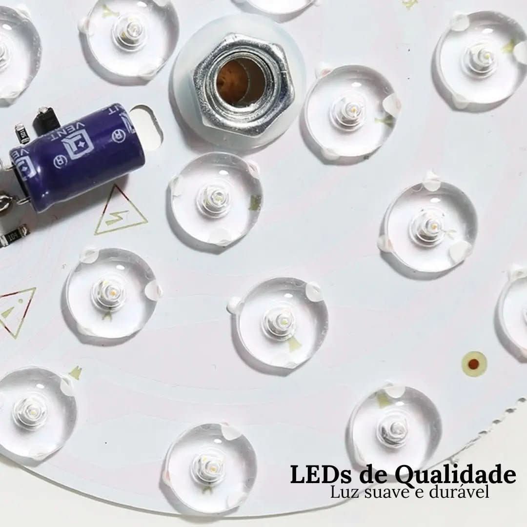 Luminária Led Estilo Nórdico Redondo Plafon de Teto - Ilumine Sua Casa com Design Sofisticado - Minha loja