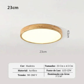 Luminária Led Redondo Moderno Plafon de Teto - Ilumine Seu Ambiente com Elegância - Minha loja