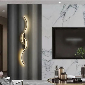 Arandela Onda Dupla de Parede Interna - Ilumine Seu Espaço com Elegância e Estilo - Minha loja