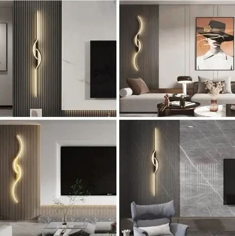 Arandela Onda Dupla de Parede Interna - Ilumine Seu Espaço com Elegância e Estilo - Minha loja