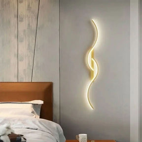 Arandela Onda Dupla de Parede Interna - Ilumine Seu Espaço com Elegância e Estilo - Minha loja