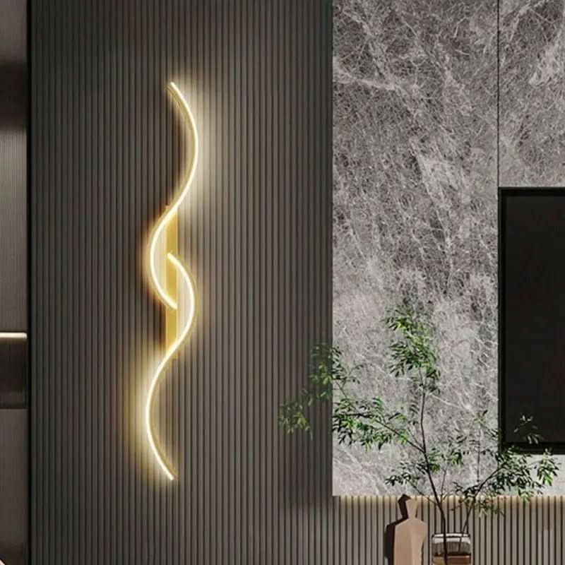Arandela Onda Dupla de Parede Interna - Ilumine Seu Espaço com Elegância e Estilo - Minha loja