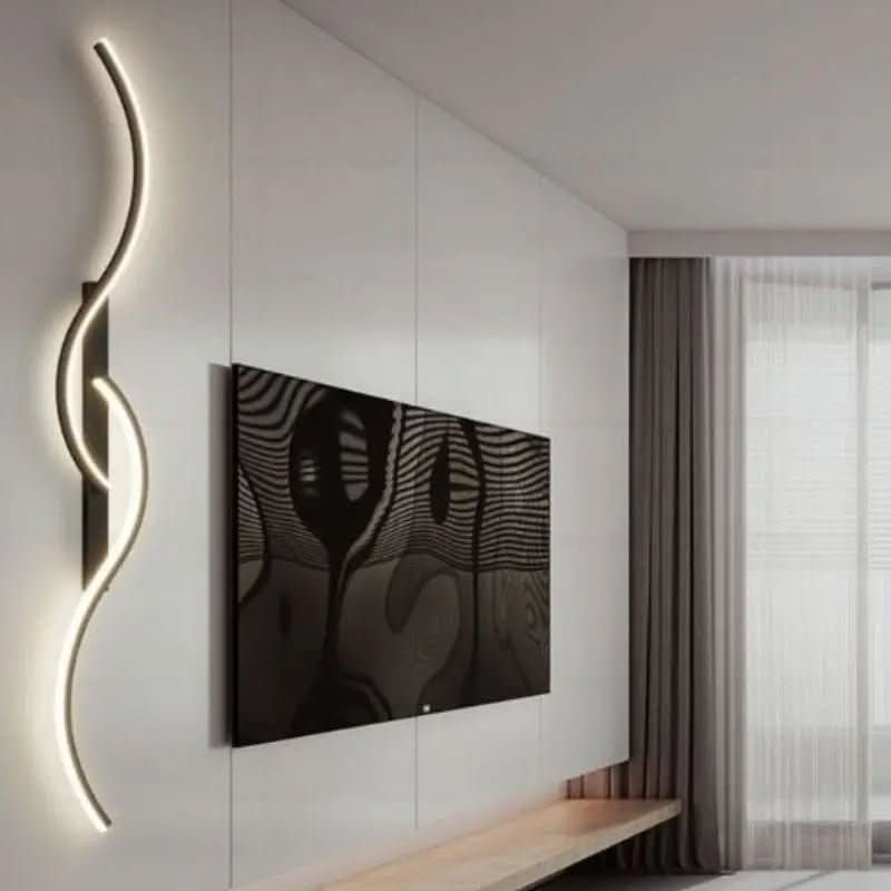 Arandela Onda Dupla de Parede Interna - Ilumine Seu Espaço com Elegância e Estilo - Minha loja
