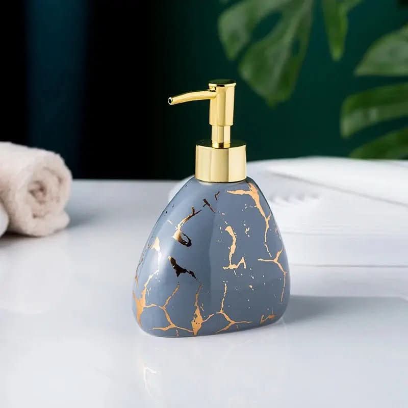 Acessórios Marmorizados Nórdicos para Banheiro - 03 Cores Elegantes para Sua Decoração - Minha loja