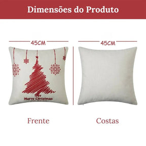 Decoração Natalina - Capas de Almofada Kit 4 Peças para Enfeitar Seu Lar - Minha loja