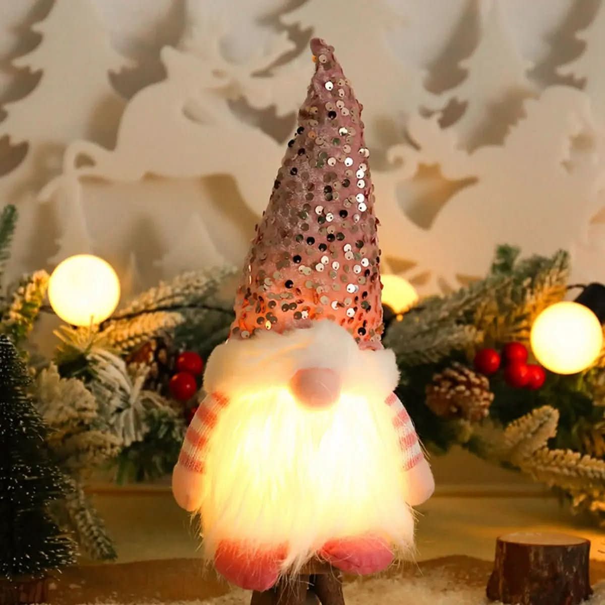 Decoração Natalina Elfos Luminosos Natal Decoração - Minha loja