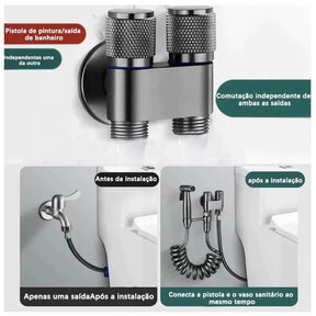 Ducha Higiênica para Banheiro - Praticidade e Conforto para Seu Banheiro - Minha loja