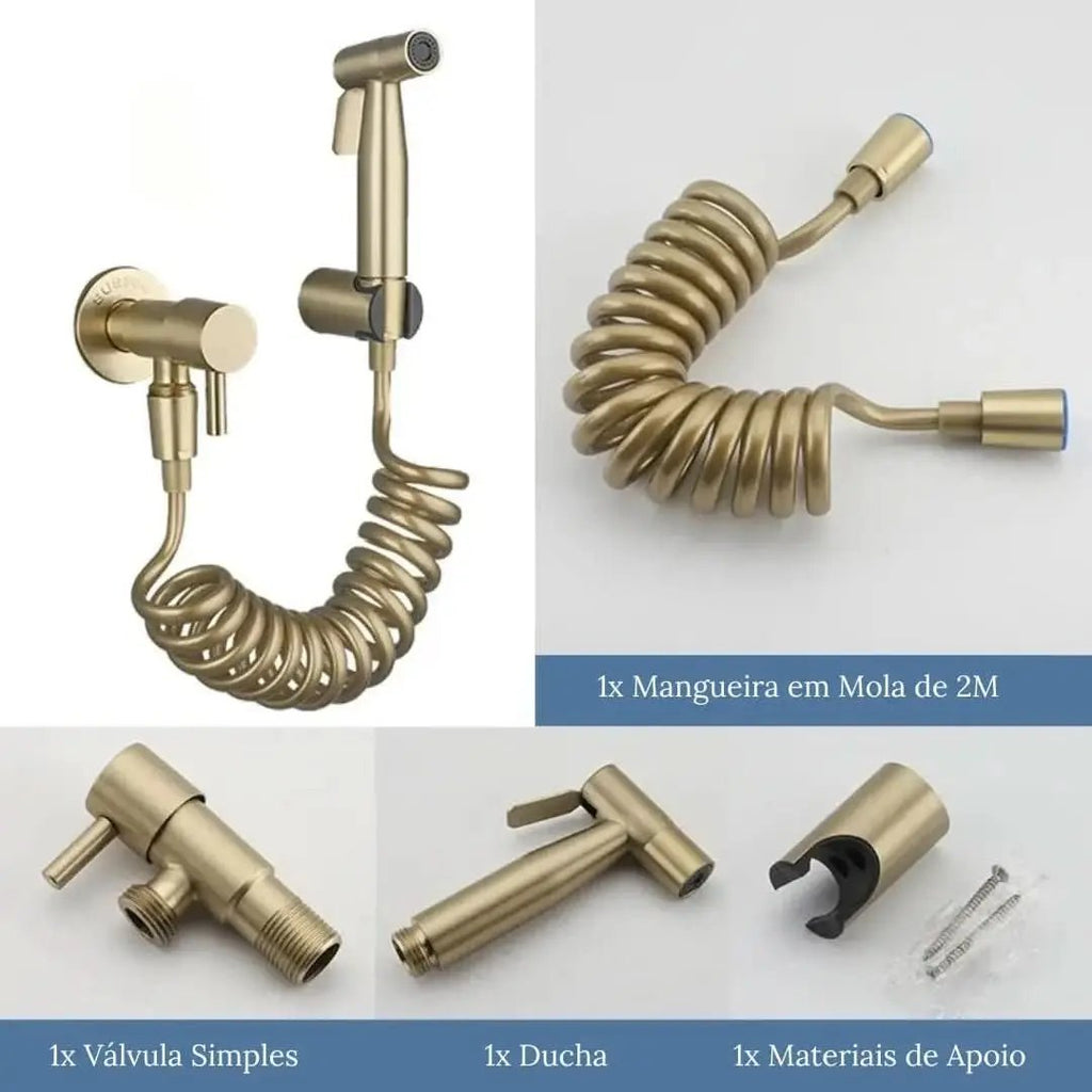 Luxuriöse goldene Hygienedusche für das Badezimmer – Eleganz und Komfort für Ihr Badezimmer – Mein Shop