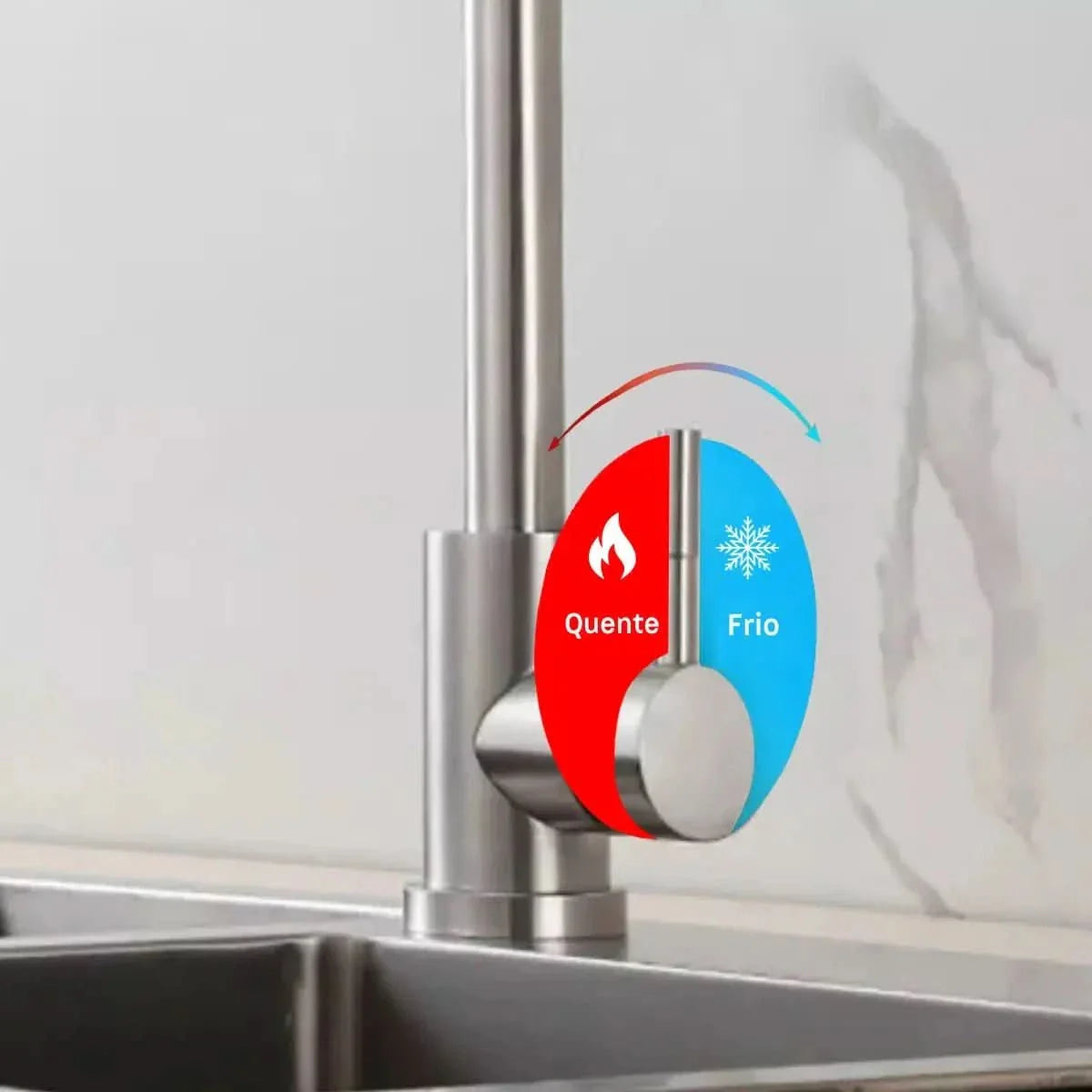 Torneira Monocomando Para Cozinha com Design Moderno e Alta Durabilidade - Minha loja