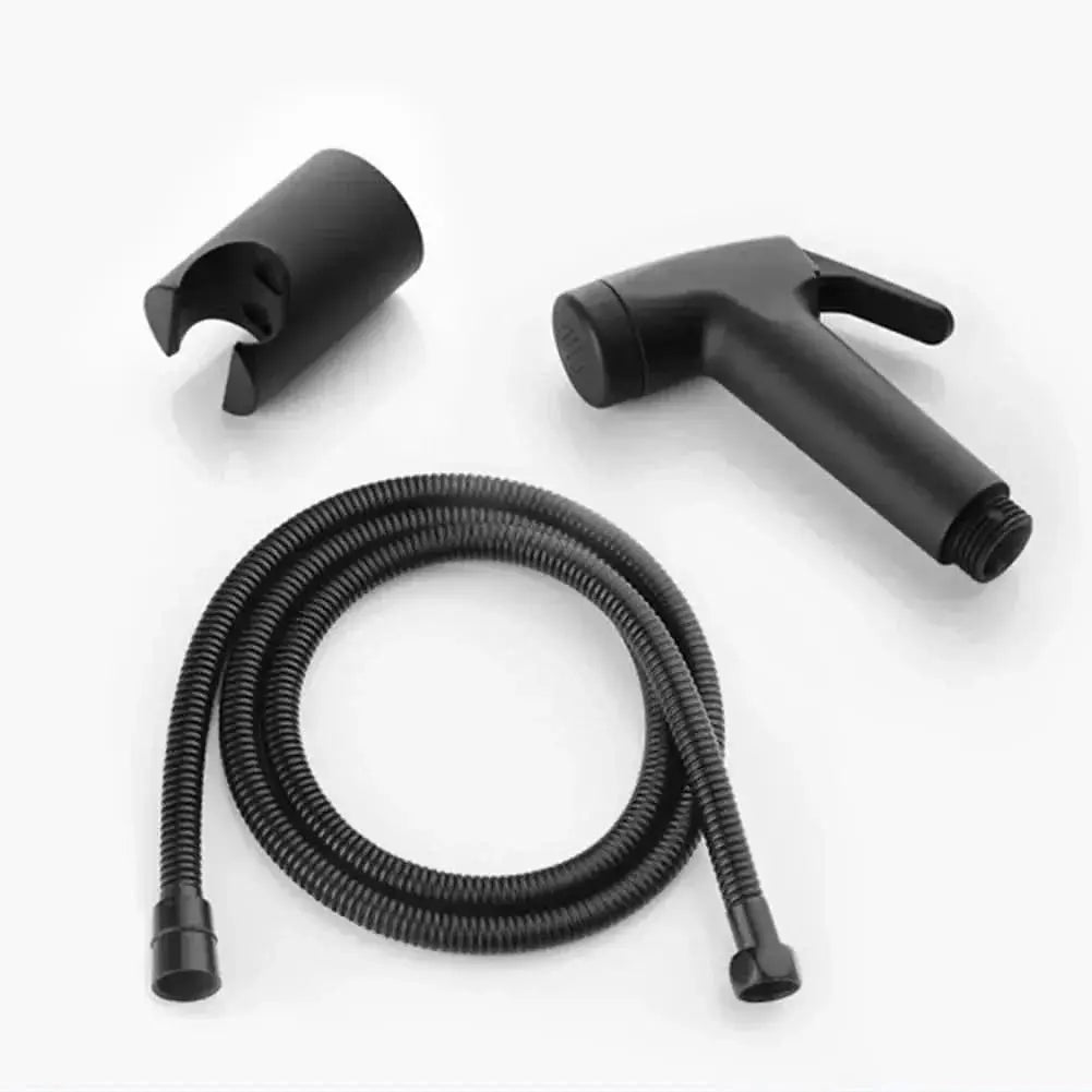 Mattschwarze hygienische Badezimmerdusche mit Halterung und Schlauch – Mein Shop