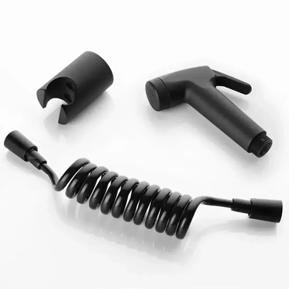 Mattschwarze hygienische Badezimmerdusche mit Halterung und Schlauch – Mein Shop