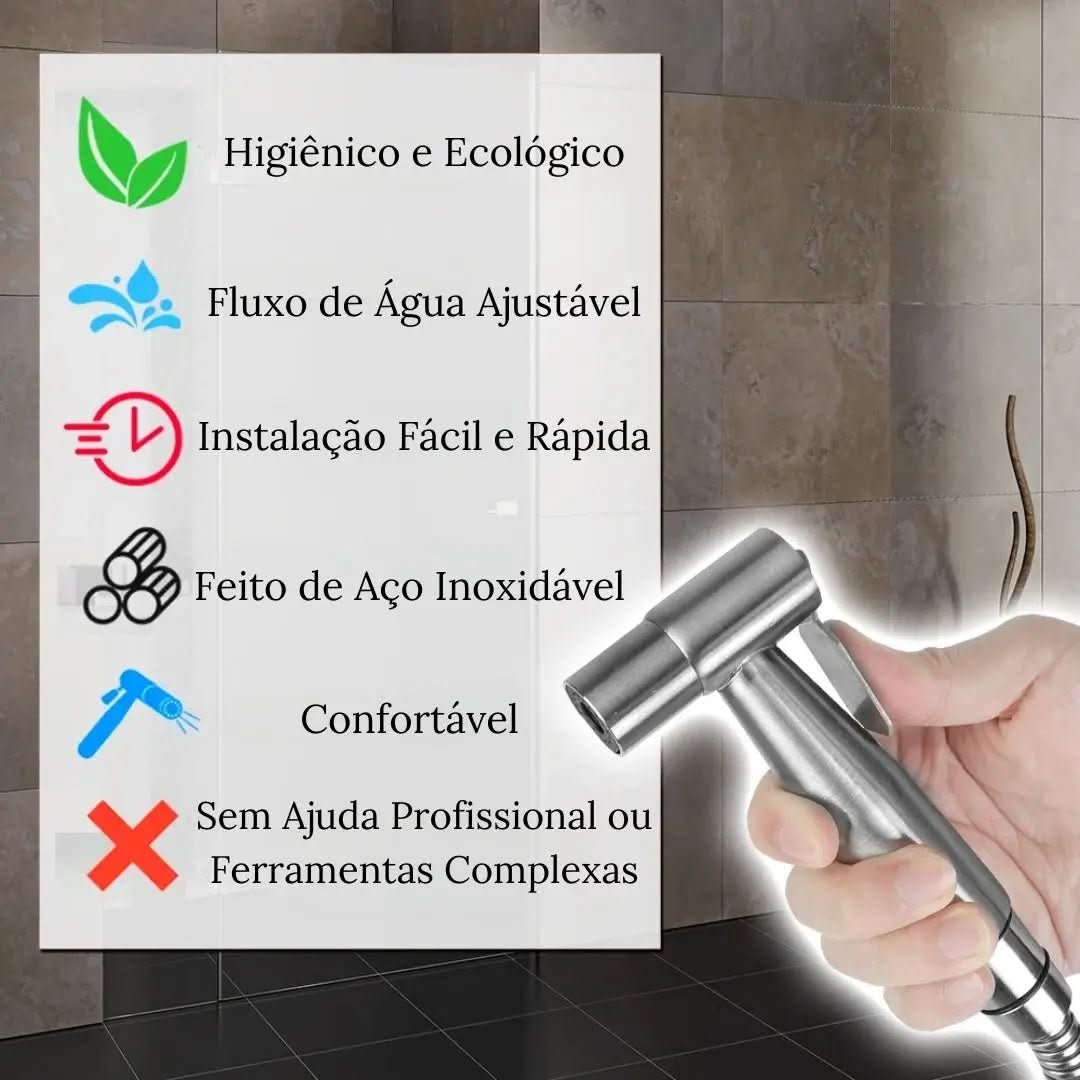 Ducha Higiênica Para Banheiro Modelo Cromado - Minha loja