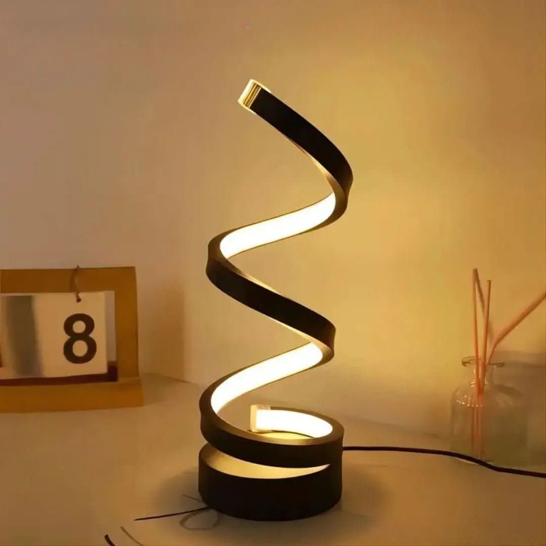 Luminária Abajur De Mesa Ondular Led Nórdico - Minha loja