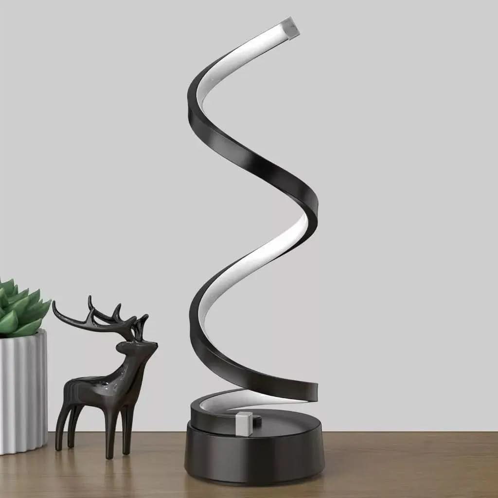 Luminária Abajur De Mesa Ondular Led Nórdico - Minha loja