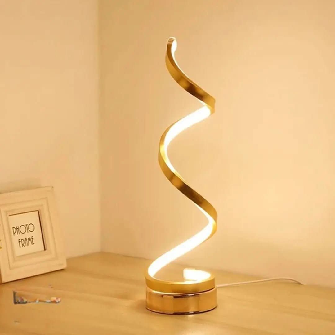 Luminária Abajur De Mesa Ondular Led Nórdico - Minha loja