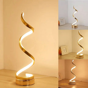 Luminária Abajur De Mesa Ondular Led Nórdico - Minha loja