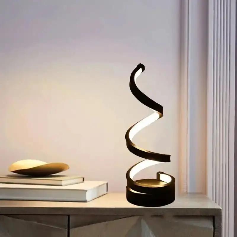 Nordic Led Wave Tischlampe Lampe - Mein Shop