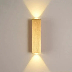 Arandela de Parede Externa Dourada - Iluminação Sofisticada para Áreas Externas - Minha loja