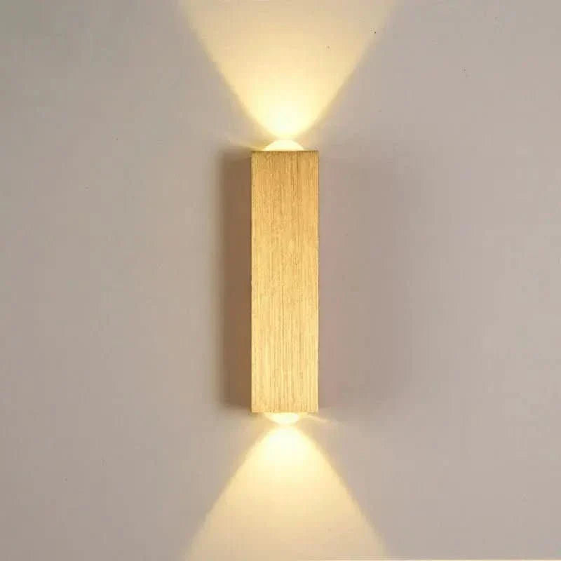 Arandela de Parede Externa Dourada - Iluminação Sofisticada para Áreas Externas - Minha loja