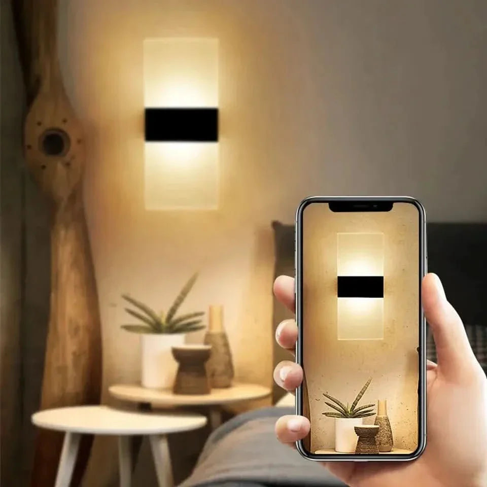 Arandela De Parede Transparente Com Sensor De Movimento – Segurança e Modernidade - Minha loja