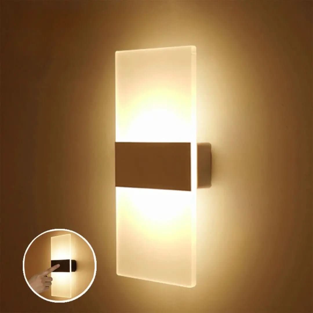 Arandela De Parede Transparente Com Sensor De Movimento – Segurança e Modernidade - Minha loja