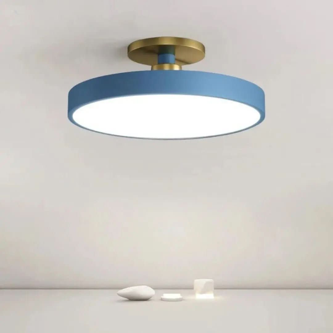 Plafon De Led Redondo Sobrepor Modelo Nórdico – Iluminação Moderna e Eficiente - Minha loja