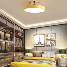Plafon De Led Redondo Sobrepor Modelo Nórdico – Iluminação Moderna e Eficiente - Minha loja