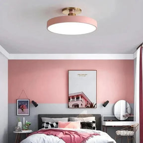 Plafon De Led Redondo Sobrepor Modelo Nórdico – Iluminação Moderna e Eficiente - Minha loja