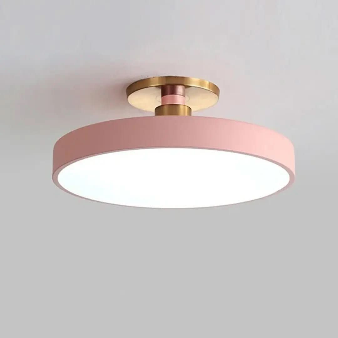 Plafon De Led Redondo Sobrepor Modelo Nórdico – Iluminação Moderna e Eficiente - Minha loja