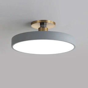 Plafon De Led Redondo Sobrepor Modelo Nórdico – Iluminação Moderna e Eficiente - Minha loja