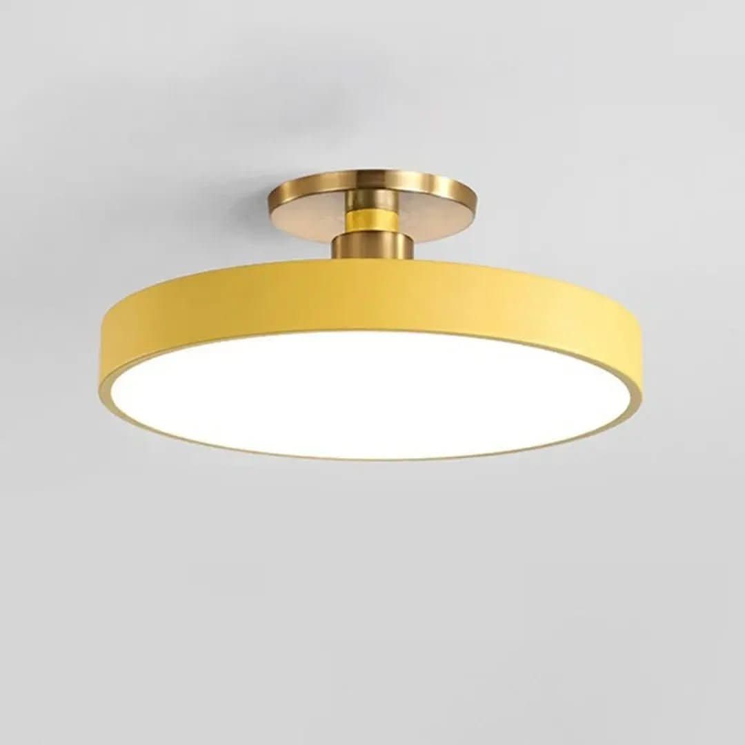 Plafon De Led Redondo Sobrepor Modelo Nórdico – Iluminação Moderna e Eficiente - Minha loja