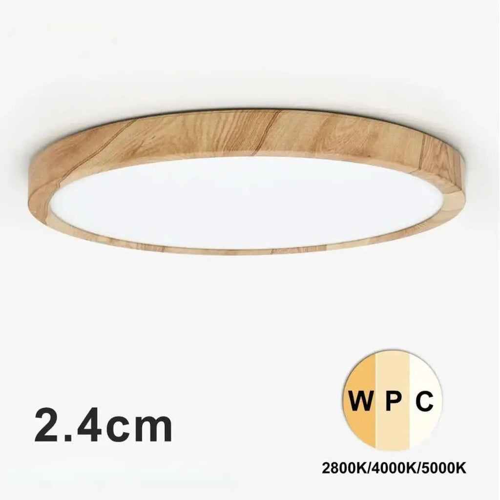 Overlay-LED-Deckenleuchte im Woody-Stil – Mein Shop