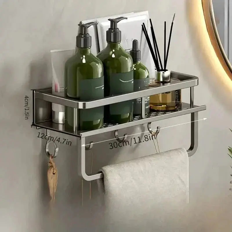 Aluminium-Badregal-Organizer, Artikelhalter – Organisation und Praktikabilität – Mein Shop