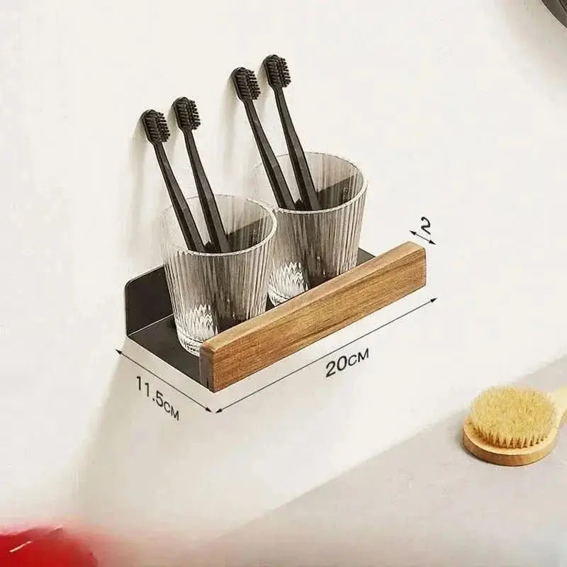 Stanzfreies Badezimmerregal aus Massivholz – Mein Shop