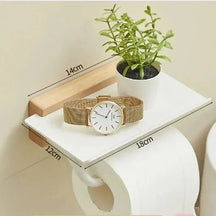 Suporte para Papel Higiênico Modelo Genova - Praticidade e Estilo para Seu Banheiro - Minha loja